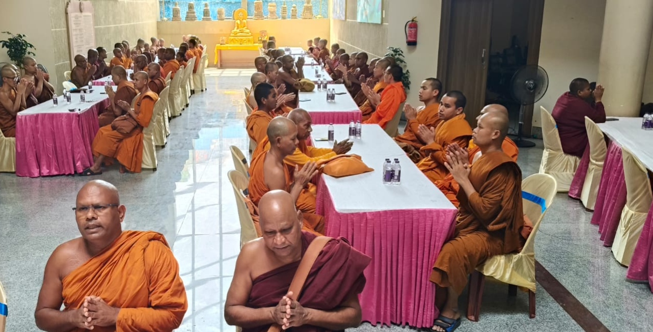 BTMC द्वारा कराया गया संघदान, विश्व शांति व जनकल्याण के लिए विशेष पूजा