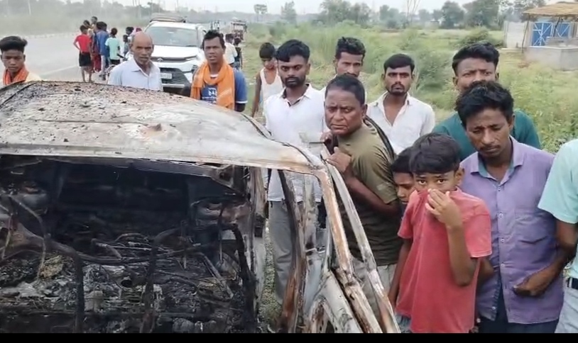 “गया में कार-ट्रक की भीषण टक्कर, आग की लपटों में जिंदा जले दो लोग; चालक गंभीर”